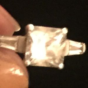 Sterling silver and cz ring